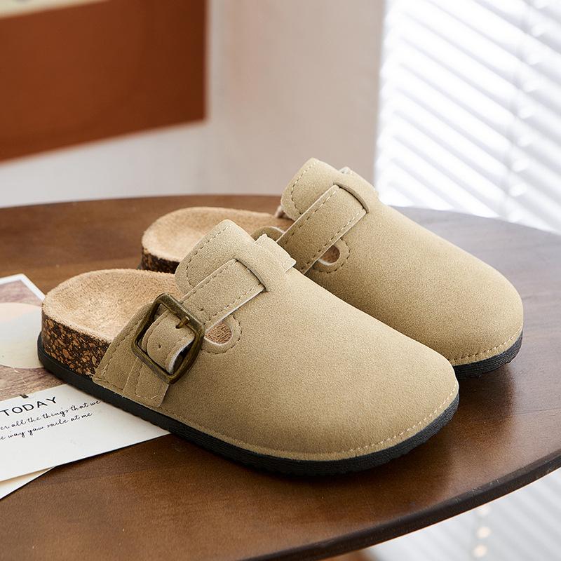 Girls' Slip-On Outdoor Clogs, 2025 Spring/Autumn, Soft and Non-Slip, for Older Children, Birkenstock-Style, Casual Wear.