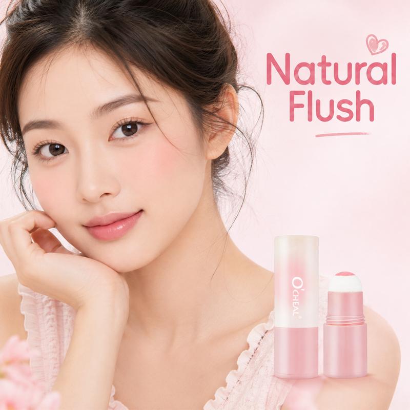 Vitality, matte, natural color rendering, vitality, enhance complexion, not easy to fly pink blush