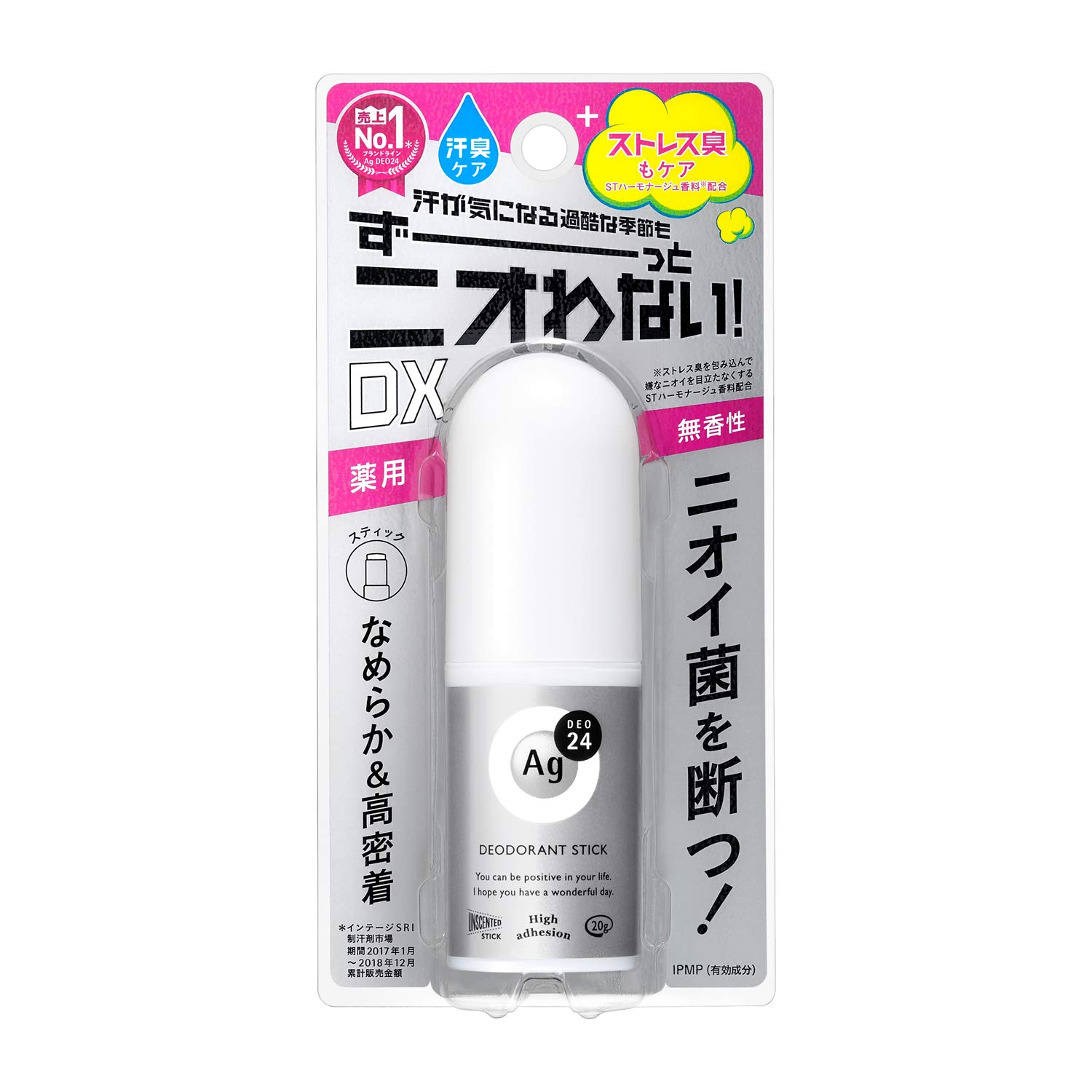 

AG Deo 24 Deodorant Stick DX Unscented 1 stick (Quasi-drug) (x 1)