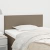 Vidaxl Bed Headboard, Taupe, 100X5X78/88 Cm, Fabric