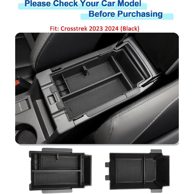 2 Layer-2024 2025 2026 Crosstrek Center Console Organizer For Subaru Crosstrek (Base/Premium/Sport/Limited/Wildernes),Durable ABS 2025