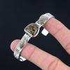 Bronzite Stone 925 Silver Mother Birthday Art Deco Engagement Wedding New Bangle