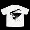 Mode Hip Hop Y2K Baumwoll-T-Shirt Harajuku Grafikdruck Retro Tee Oversized Punk Top Streetwear Rock Goth Kurzarm T-Shirt