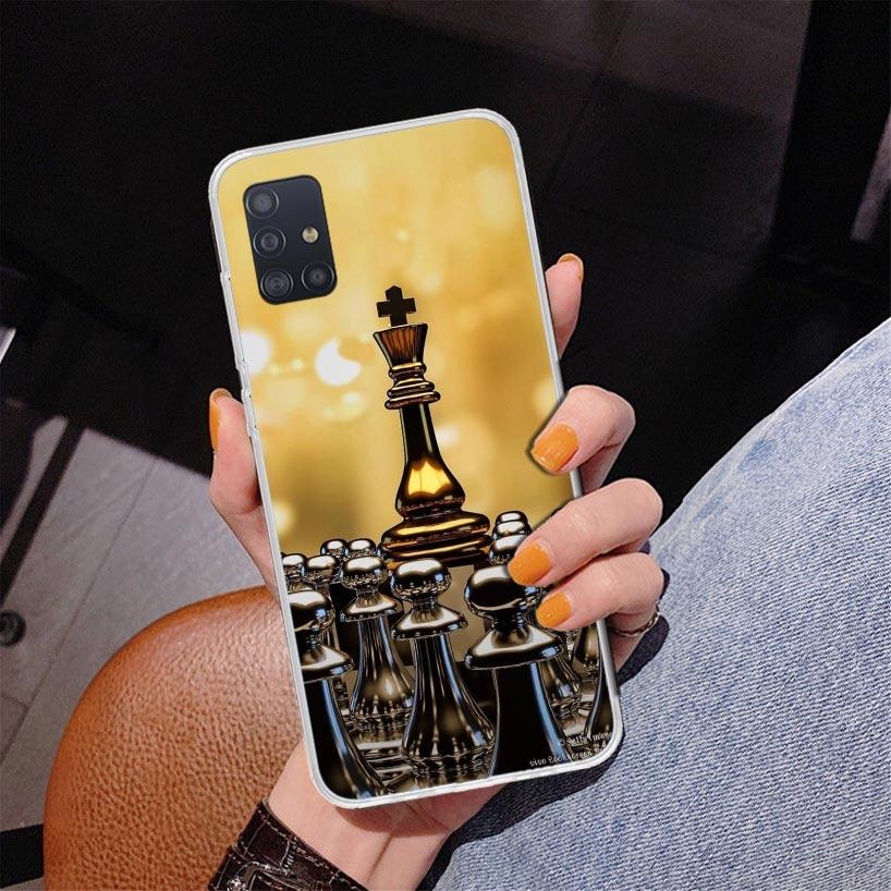 Wettkampf-Schachspiel Handyhülle Für Samsung Galaxy A52 A32 A22 A12 A51 A31 A50S A30S A20S A10S Note 20 Ultra 10 Plus S10 A72 A