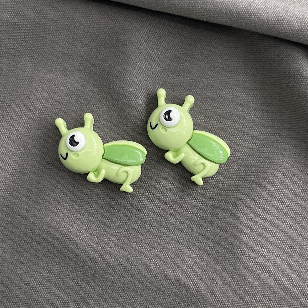 10Pcs New Resin Cartoon Snails, Bees, Butterflies And insects Flat Back Parts Decorative Hair Bow Accessories