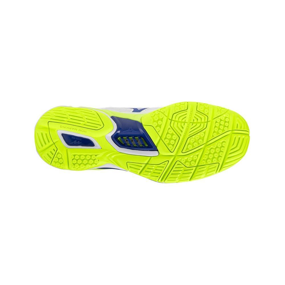 Mizuno Wave Stealth 6 Sneakers Textile/Synthetic White/Light Yellow/Dazzling Blue