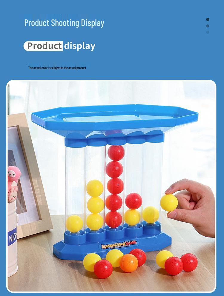 3D Tabletop Four-Ball Bouncing Game: Multi-player Interactive Toy