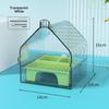 Easy Clean No Mess Bird Cage Feeder Removable Tray Transparent for Canaries Finches Small Bird Cage Accessories