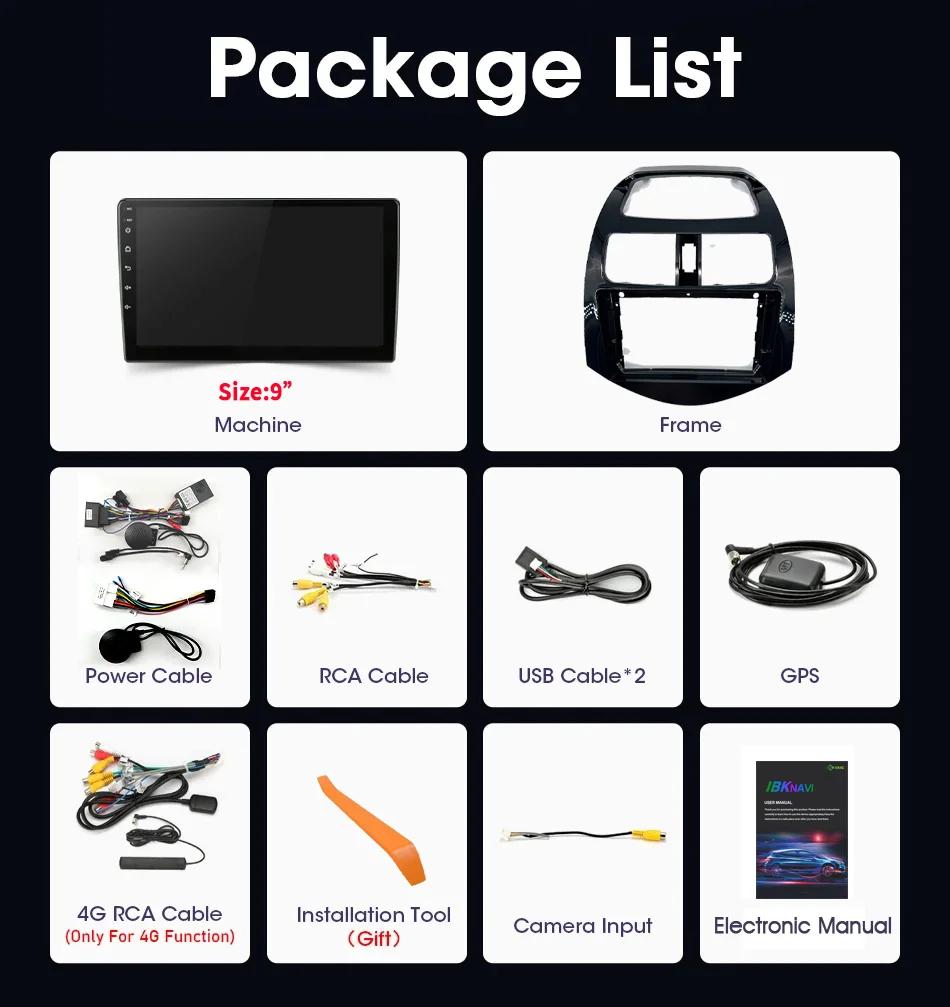 Android 13 For Chevrolet Spark M300 2009-2016 Car Radio Stereo Multimedia Navigation GPS Wireless 2 Din Carplay Screen