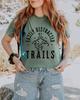 Easily Distracted by Trails Shirt: Comfort Colors Hiking Tee