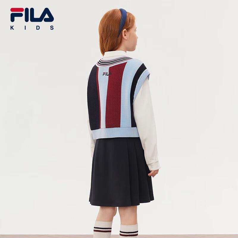 FILA x Harvard Kids  Long Sleeve T-Shirt Dress Two-Piece Set 140