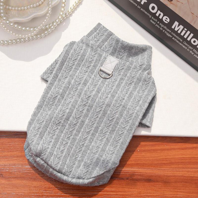 Pet Sweater Small Dogs Cats Winter Warm Base Layer Clothing Stretchy Fit Teddy Bichon Corgi Shiba