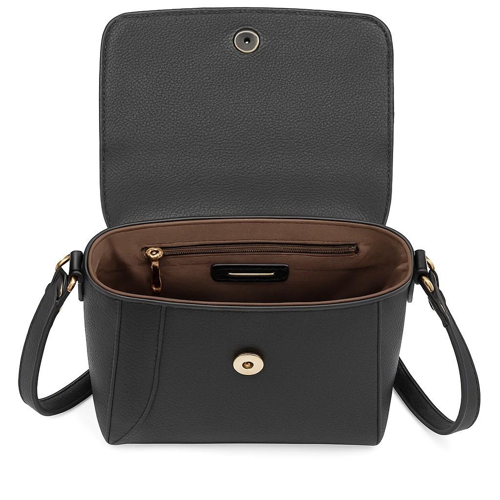 RSINC Vinata Genuine Leather Crossbody Sling Bag for Women Black Envlope Design B0FF34LMGH