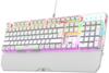 Rampage KB-R86 UMBRA Wired Keyboard, White, Blue Switches