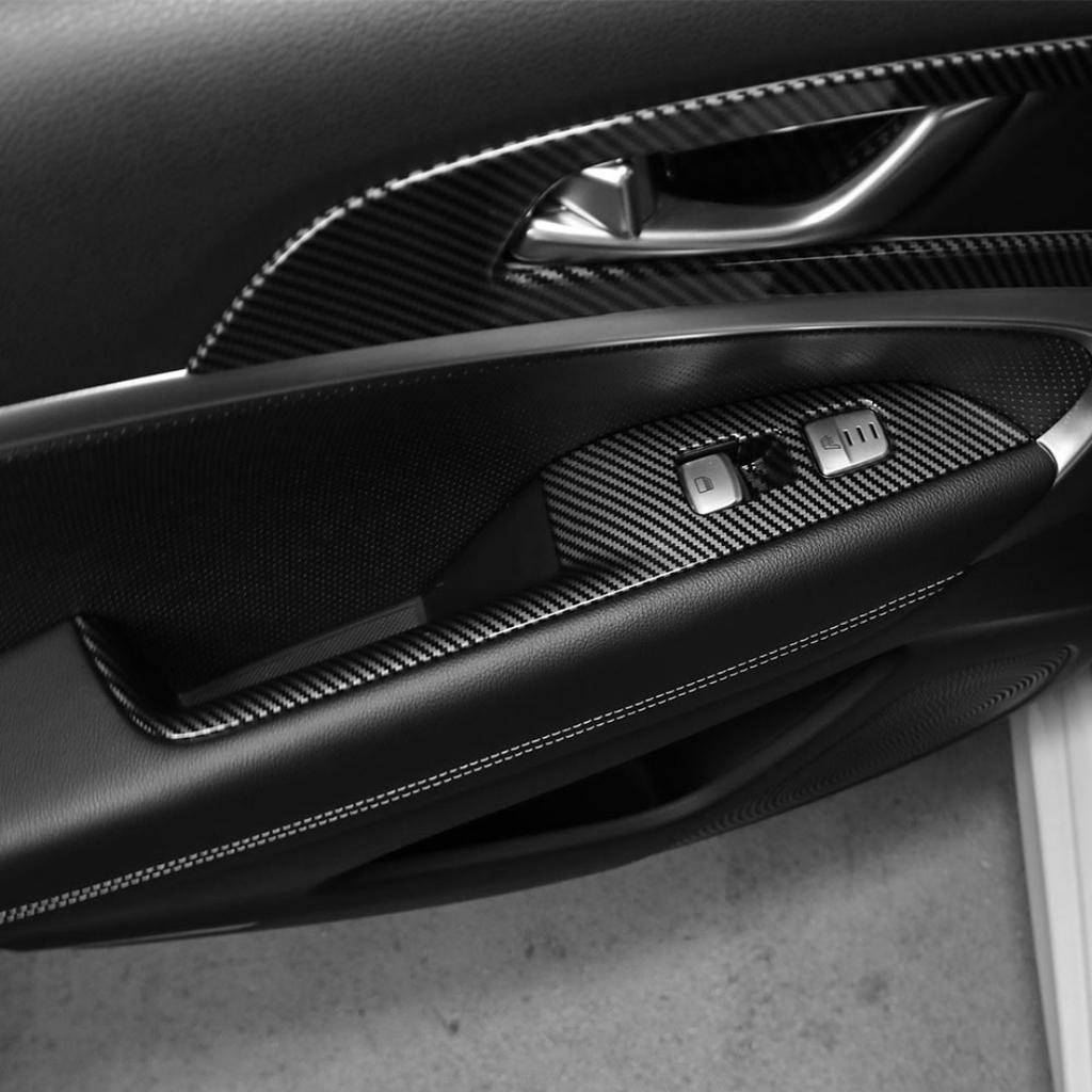 5PCS Auto Interior Accessories Window Control Button Trim Panel Door Handle Decorative Strip ABS For Genesis G70 2019-2026 LHD