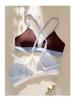 Französischer Triangel-Cup Damen-BH-Set - Schlankmachender Effekt, Tiefer Ausschnitt, Sexy, Schöner Rücken, Herbst Dünner Stil