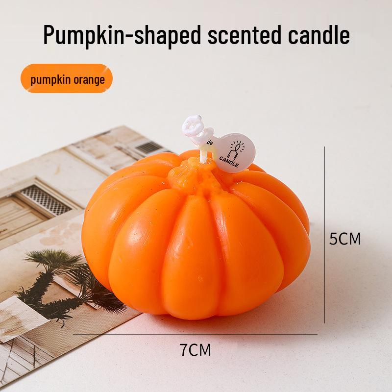 Pumpkin Scented Candle: Halloween Gift & Creative Fruit Ornament