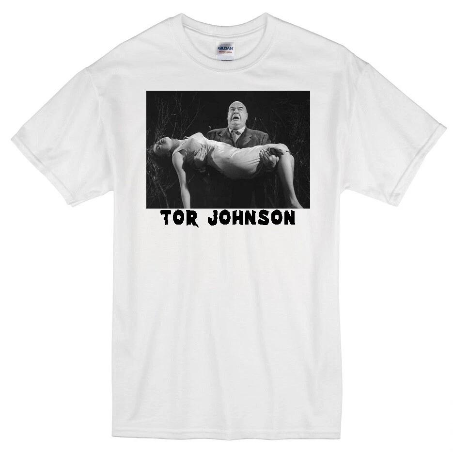 TOR JOHNSON PLAN 9 FROM OUTER SPACE ED WOOD MOVIE SWEDEN ACTOR WHITE T-shirt 4XL