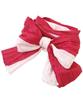 [ON NISHIKI] Bicolor Heiko Obi (Sash) - Versatile Yukata Obi with Pleats - Suitable for Women, Girls, Adults, and Children (2: Red)