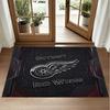 Detroit Red Wings Design Crystal Velvet Rug Soft Decorative Mat for Bedroom Entrance