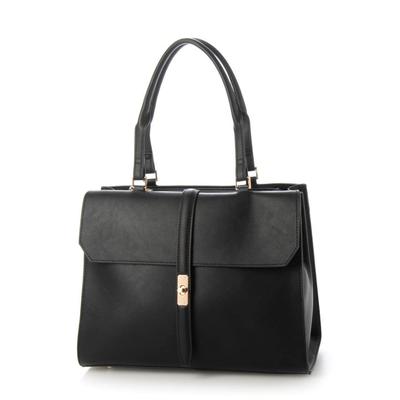 [Cache Cache] Web-Exclusive Twist Detail A4 Tote Bag 11-00-03220 Women's Black