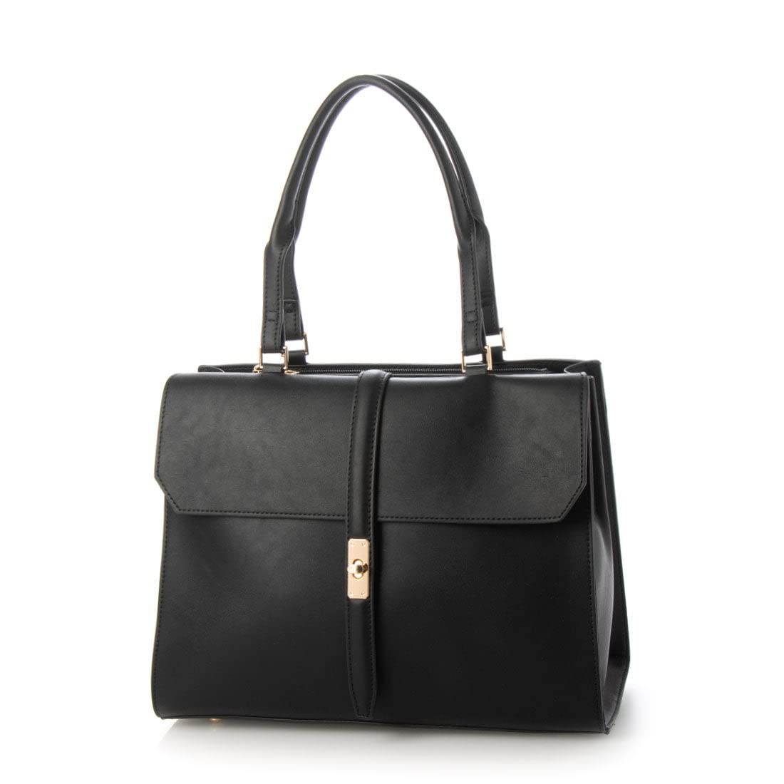 

[Cache Cache] Web-Exclusive Twist Detail A4 Tote Bag 11-00-03220 Women s Black