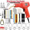 Upgraded 220W Plastic Welder Kit, 2-in-1 Repair Tool with Hot Stapler and Rods for Car Bumper Fix