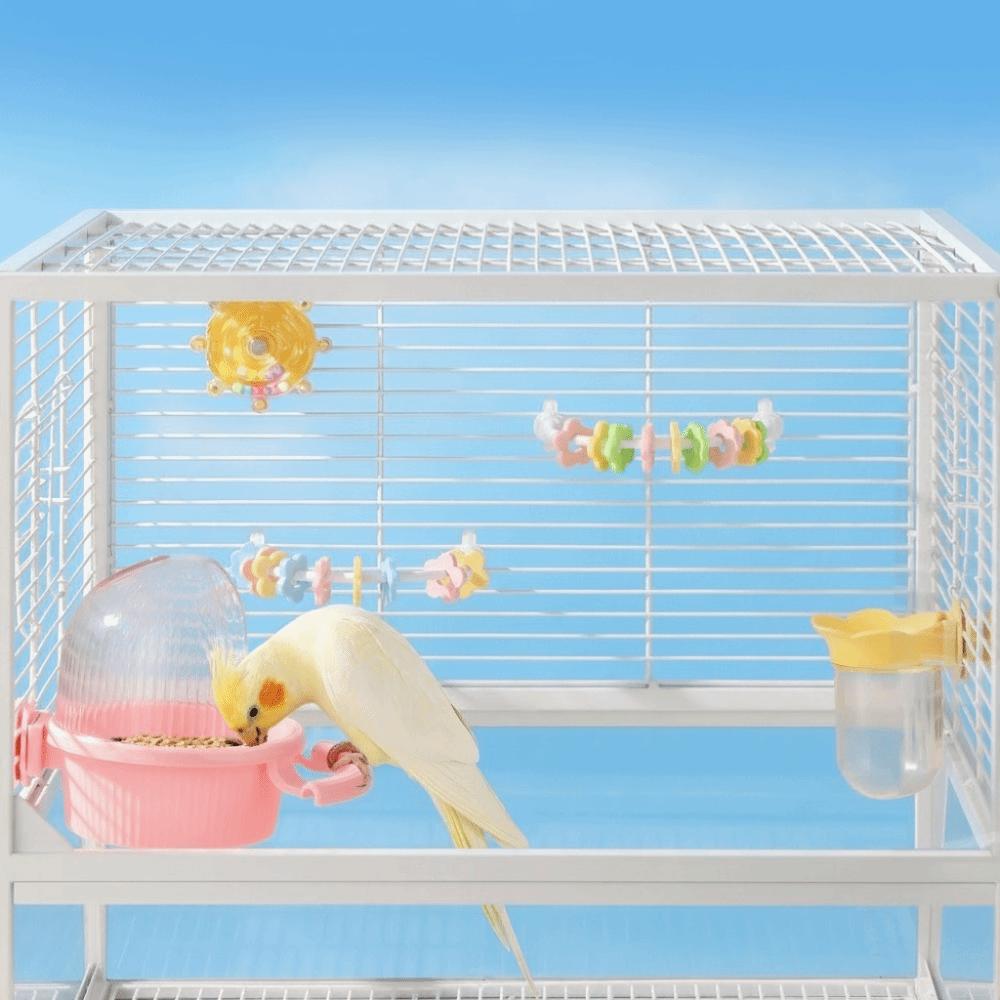 Bite Resistant Bird U-shaped Station Frame Color Flower Beak Grinding Rack  Cage Accessories