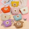 Yogodlns Reißverschluss Blume Strohtasche Münzbörse Niedliche Umhängetaschen Aufbewahrungskorb Handgefertigt Gewebt Damen Crossbody-Tasche Handtasche