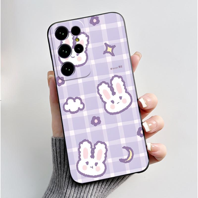 Oukitel C61 Pro maciņš Oukitel C61 GT vāciņš Luksusa Jauka Sirds Zaķis Smieklīgs Melns TPU Mīksts Silikona Aizsargājošs Tālruņa Maciņš