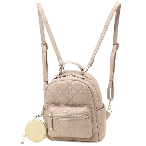 

quilted backpack with pouch MONI1047 Beige [Monica] Women s (21)