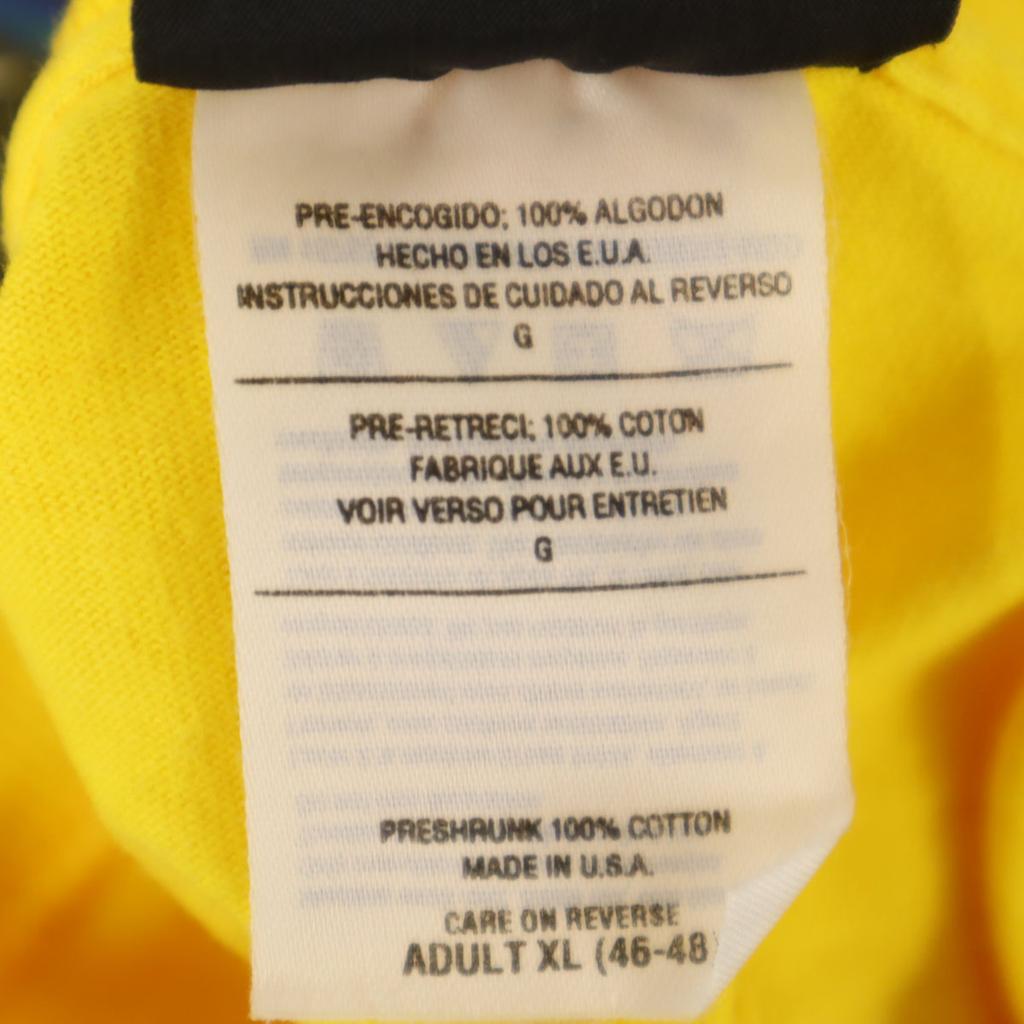 NO FEAR Made in USA Short sleeve T-shirt XL yellow Men's Used