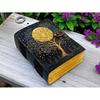 Large grimoire leather journal for women handmade tree of life journal