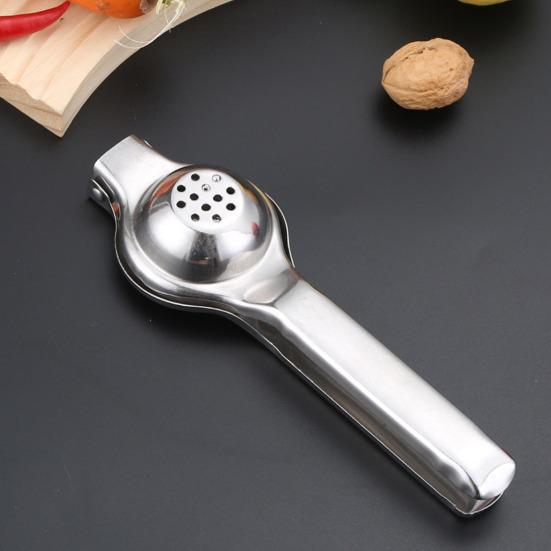 Manual Lemon Squeezer with Long Handle Stainless Steel Heavy-Duty Citrus Juicer for Lemon Lime Orange Rust-Proof Essential Kitchen Tool for