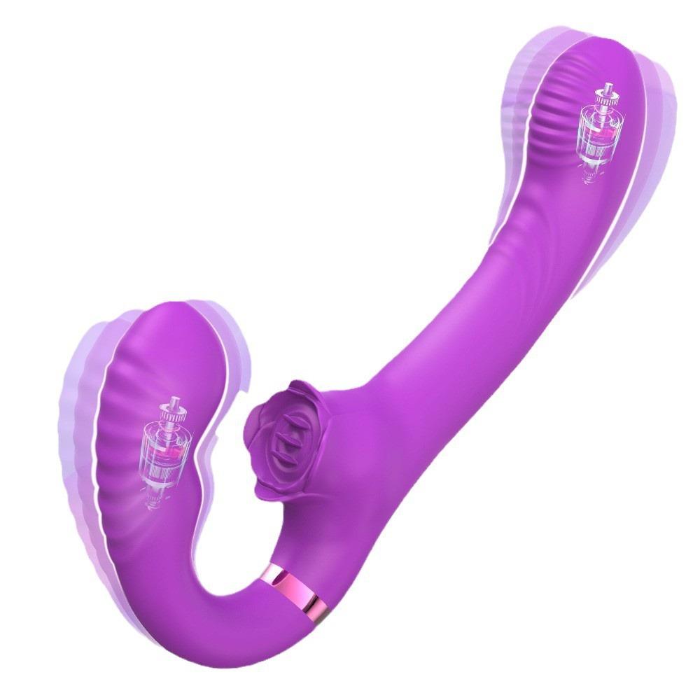 10-Speed Dual Vibrator with Tongue Licking – Clit & G-Spot Stimulator for Women, Rechargeable Adult Toy