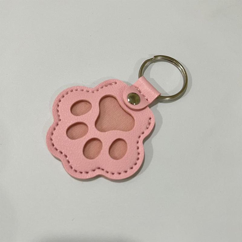 3Pc Cute Cute Cat Claw Keychain Creative Puppy Pet Hair Storage Bag Keyring Kitty Dogs Paw Pendant Bag Hanging