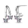 Original 925 Silver Simple Starry Moon Night Zircon Earrings for Women Trending Fashion Jewelry Birthday Gift New In