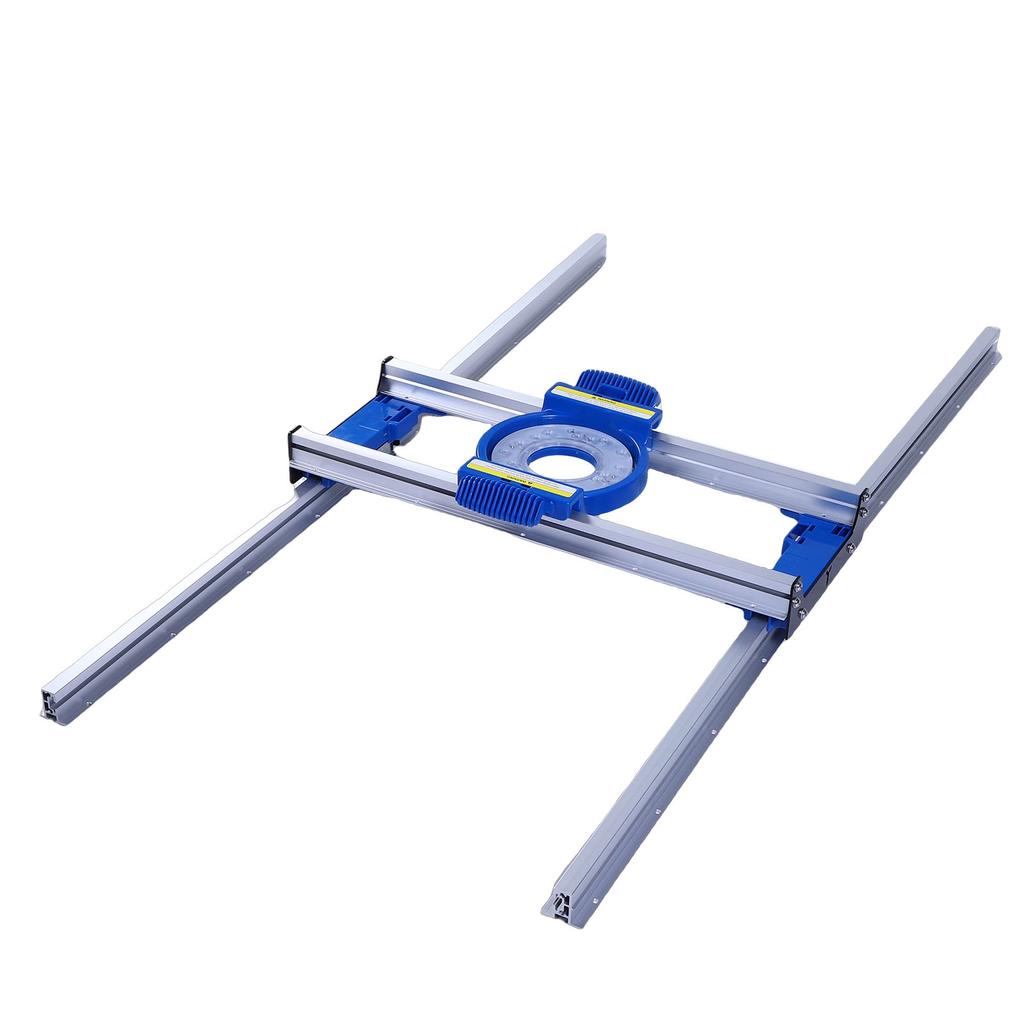 Router Sled Precise Positioning Aluminum Alloy Slab Flattening Router Jig for Wood Board End Face Plate Resin Projects