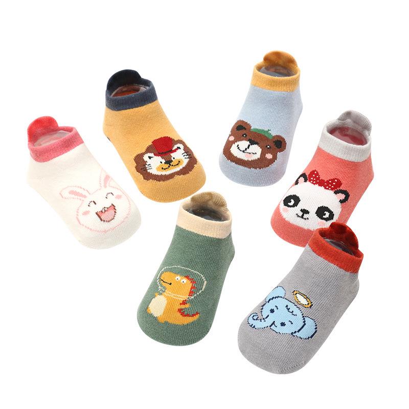 Rutschfeste Baby-Bodensocken - Niedliche Punkt-Trampolinsocken für Frühling & Herbst