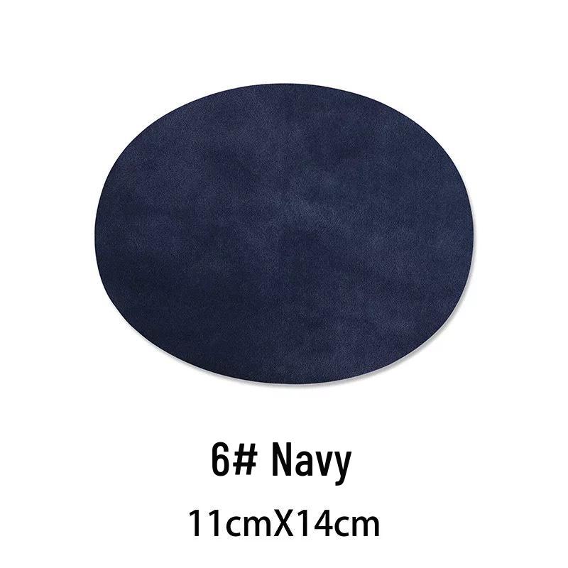 Suede Oval Iron-On Fabric Patch for Elbow and Knee Decoration