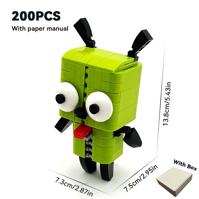 Alien Robot Dog Creative Model Building Blocks Kit Toys Collection Ornaments for Enthusiasts & Children Christmas Birthday Gift