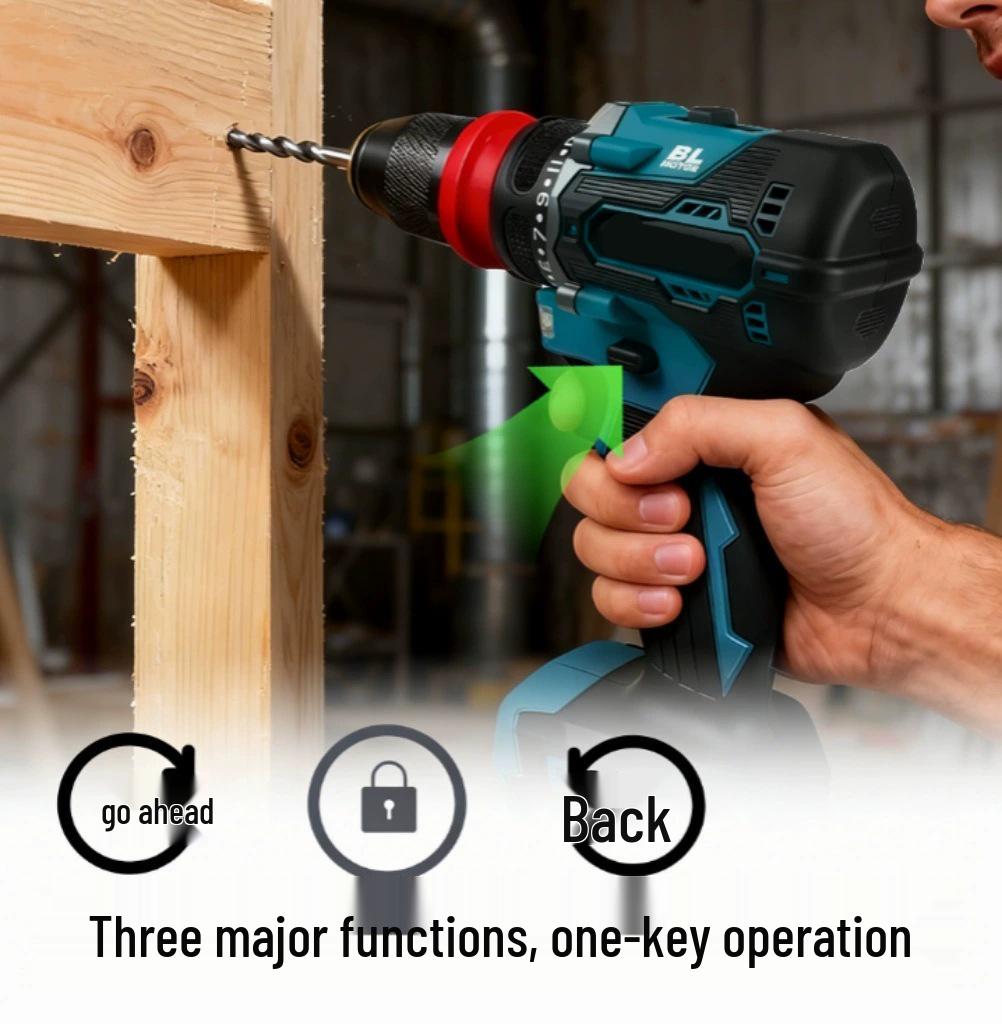 Brushless Lithium Battery Electric Drill with 48-Hour Shipping