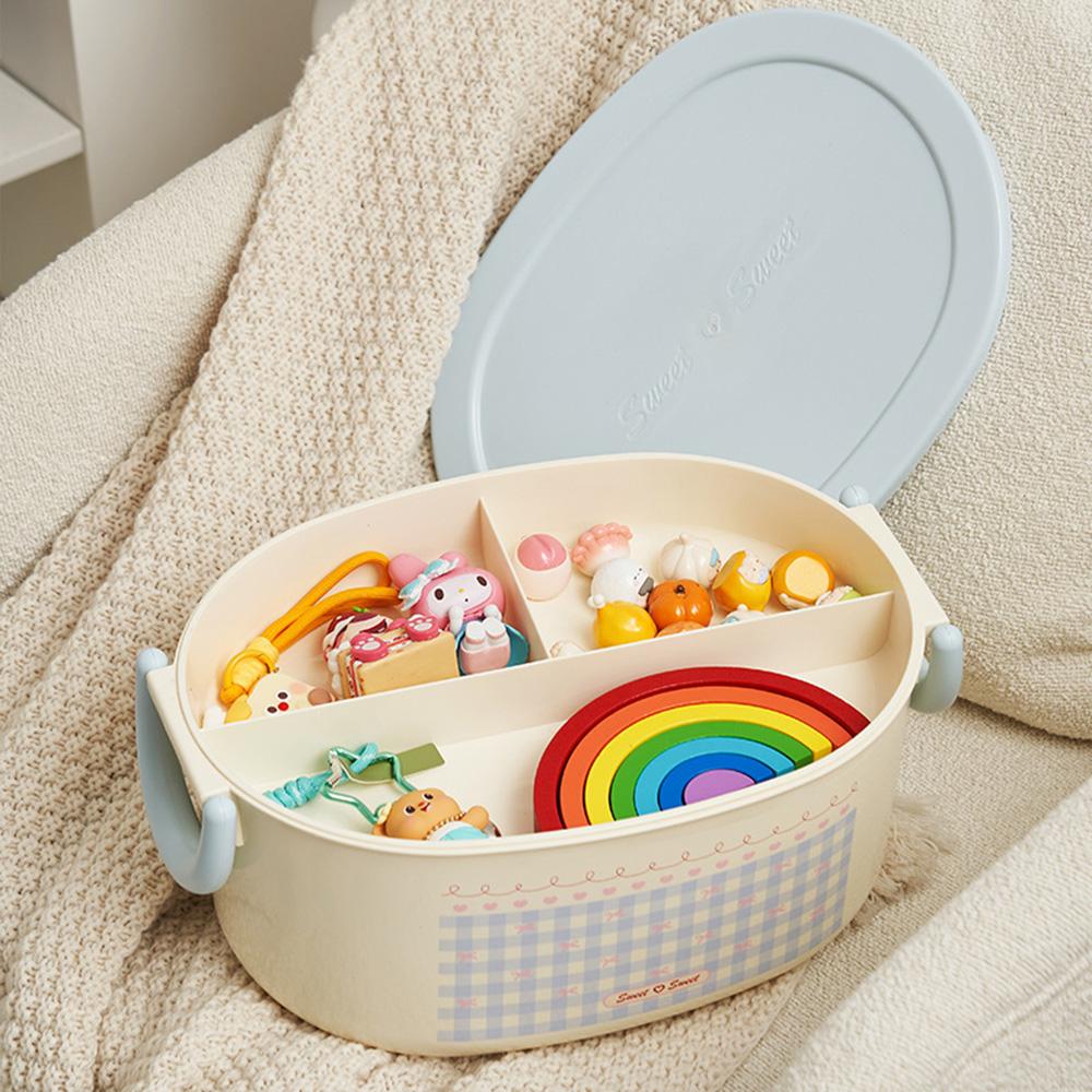 Large Capacity 2 Layer Medicine Box Storage Box Portable Pill Medicine Cute Storage Box Home Organizer Desktop Decor for Bedroom
