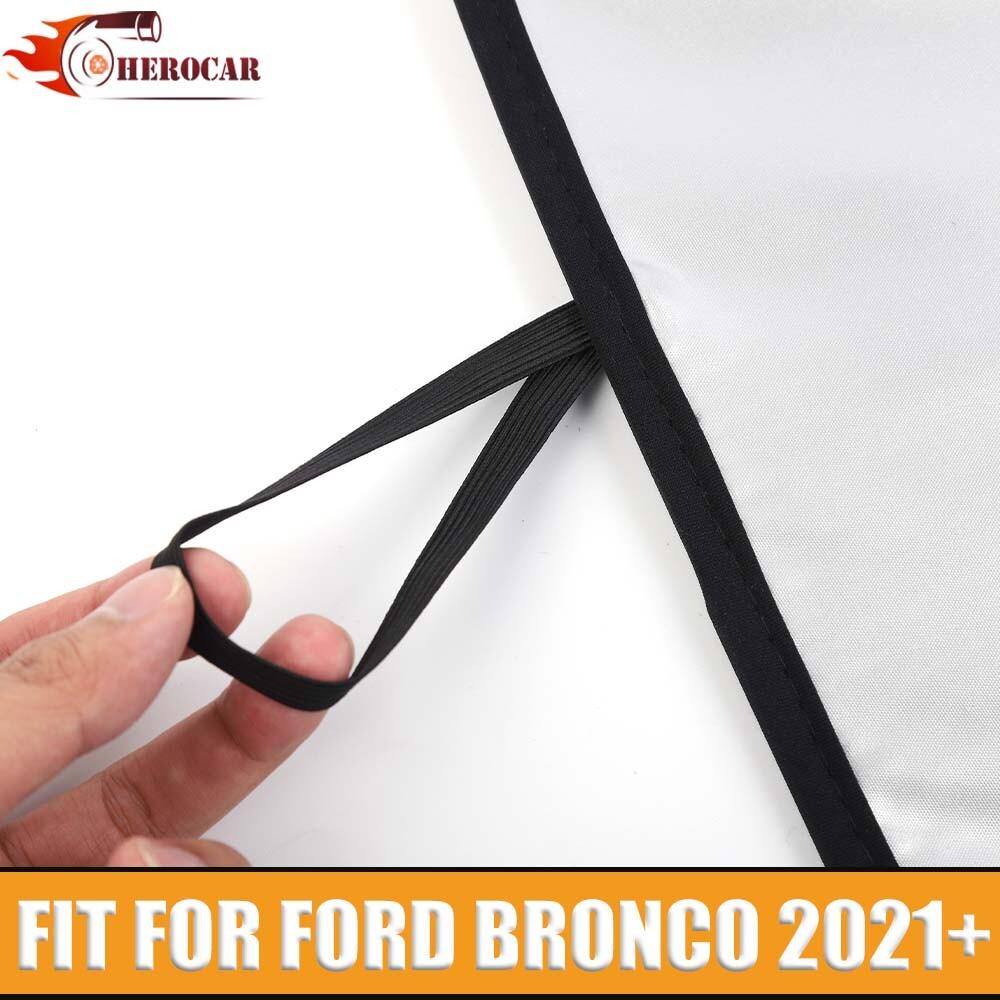 Front Window Windshield Sun Shade Visor Uv Block For Ford Bronco 21+ Accessories