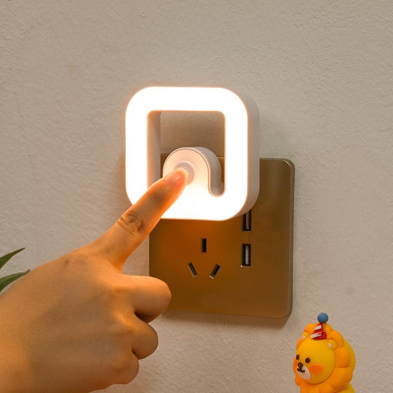 Dimmable LED Night Light: Energy-Saving Plug-In for Bedroom, Sleep, Baby Feeding, Bedside