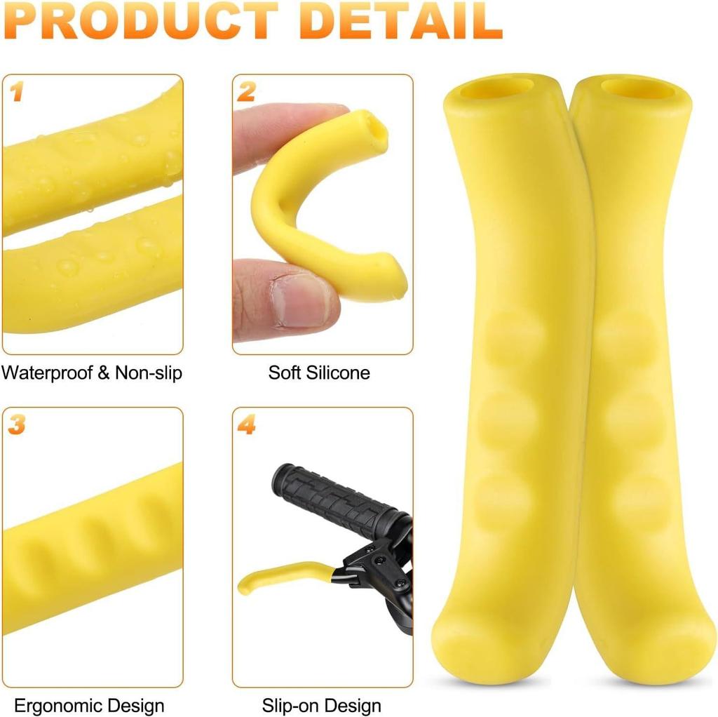 Universal Non-slip Silicone Brake Lever Protector Sleeve for Mountain Bikes