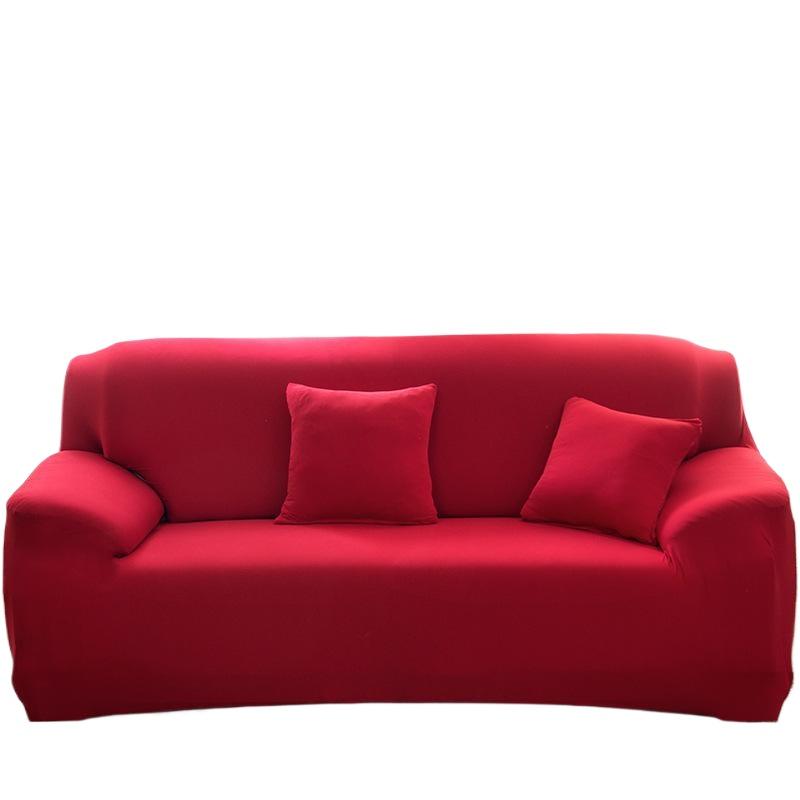 Gelber Elastischer Einfarbiger Sesselbezug Sofa All-Inclusive Couchbezug 1 2 3 4 Sitzer Couchschutz Dehnbar für Zuhause