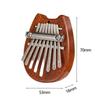 JOEBO Mini Kalimba Thumb Piano, 8-Key Portable Piano Pendant, Made of Premium Wood, Finger Piano, Finger Percussion Instrument, Finger Music Box, Begi