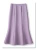 2025 Spring Women's High Waist Purple Fishtail A-Line Midi Skirt