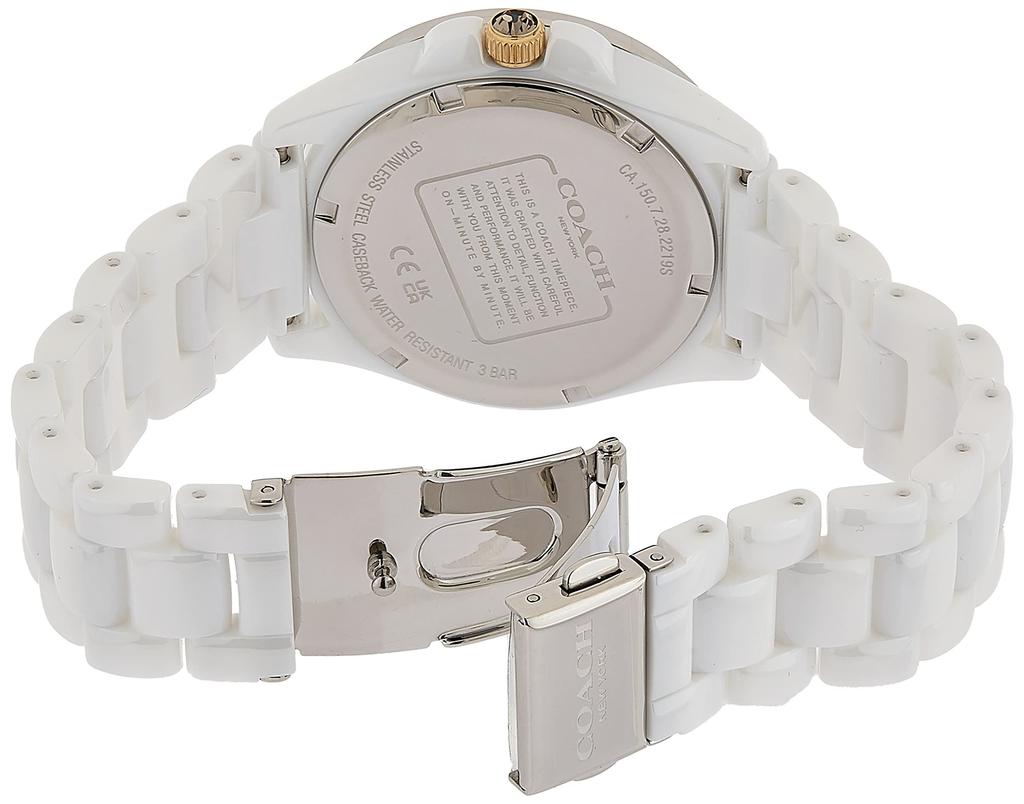 Coach GREYSON Analog Women's Watch, White/Multicolor, GREYSON.